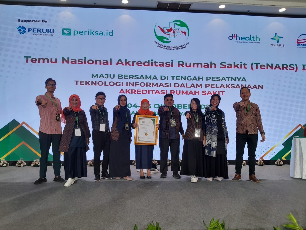 RSUD Provinsi Sulbar Terima Sertifikat Akreditasi Paripurna dari Lembaga Akreditasi Rumah Sakit DHP