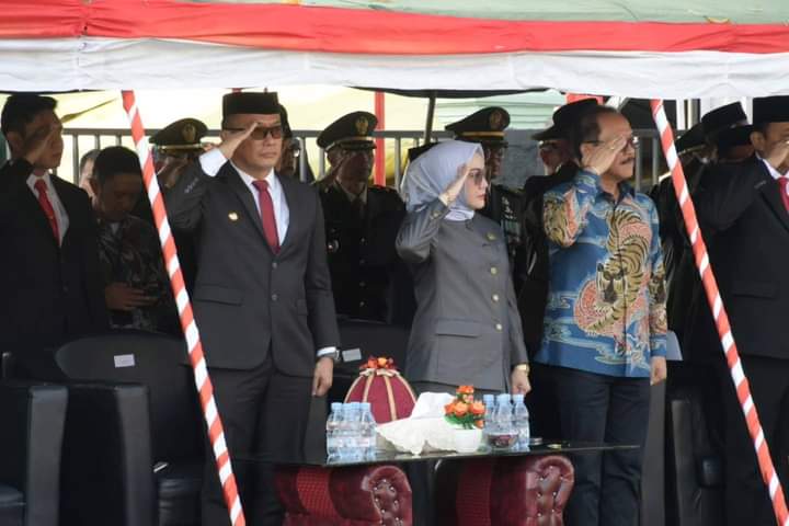 Pj Gubernur Sulbar Hadiri Upacara HUT TNI ke-78 di Makodim 1418 Mamuju