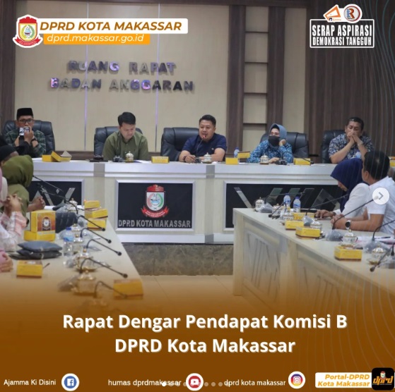 Komisi B DPRD Makassar Gelar RDP, Tindaklanjuti Surat dari Forum Pedagang Kaki Lima Pasar Sentral