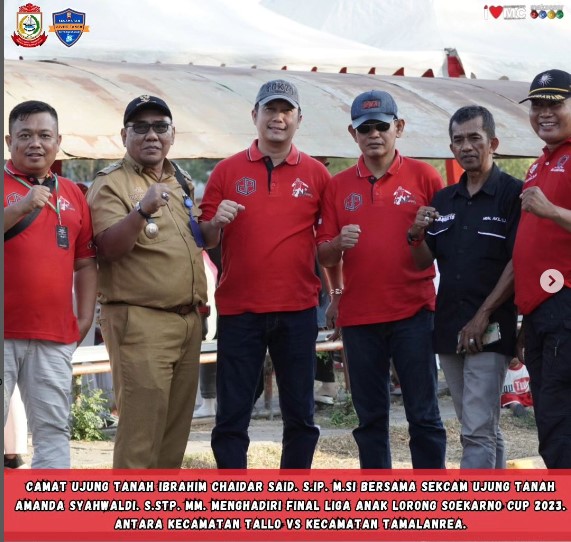 Camat dan Sekcam Ujung Tanah Hadiri Final Liga Anak Lorong Soekarno Cup 2023