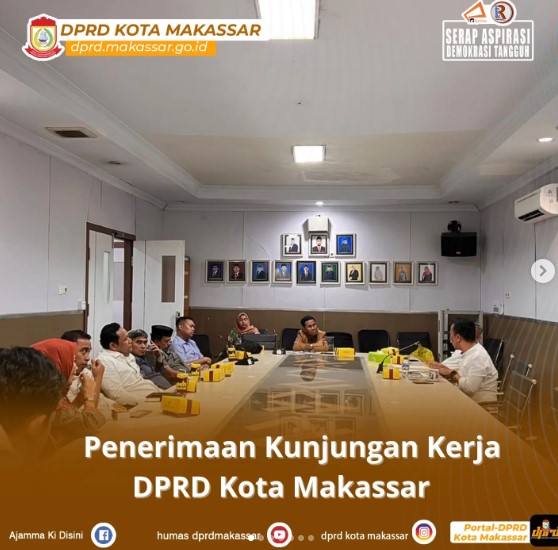Dalam Rangka Komparasi dan Koordinasi Aspek Regulasi Penyusunan APBD, DPRD Wajo Berkunjung ke DPRD Makassar