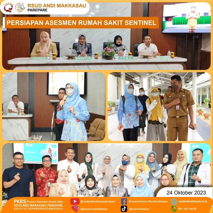 Dinilai Layak Jadi RS Sentinel, RSUD Andi Makkasau Dikunjungi Tim Assesment Kemenkes