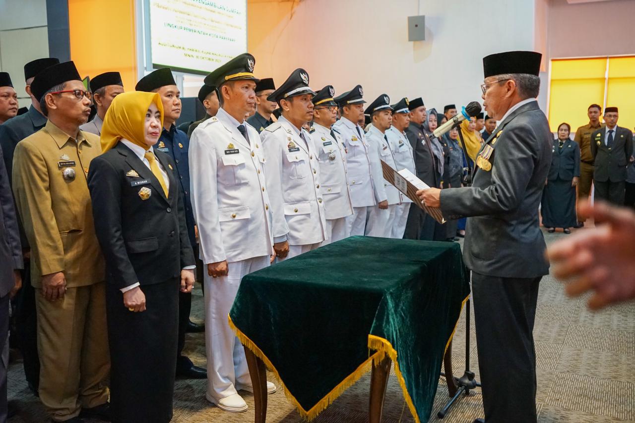 Mutasi Terakhir, Wali Kota Parepare Lantik 110 Pejabat, Tinggalkan ASN Tangguh dan Profesional