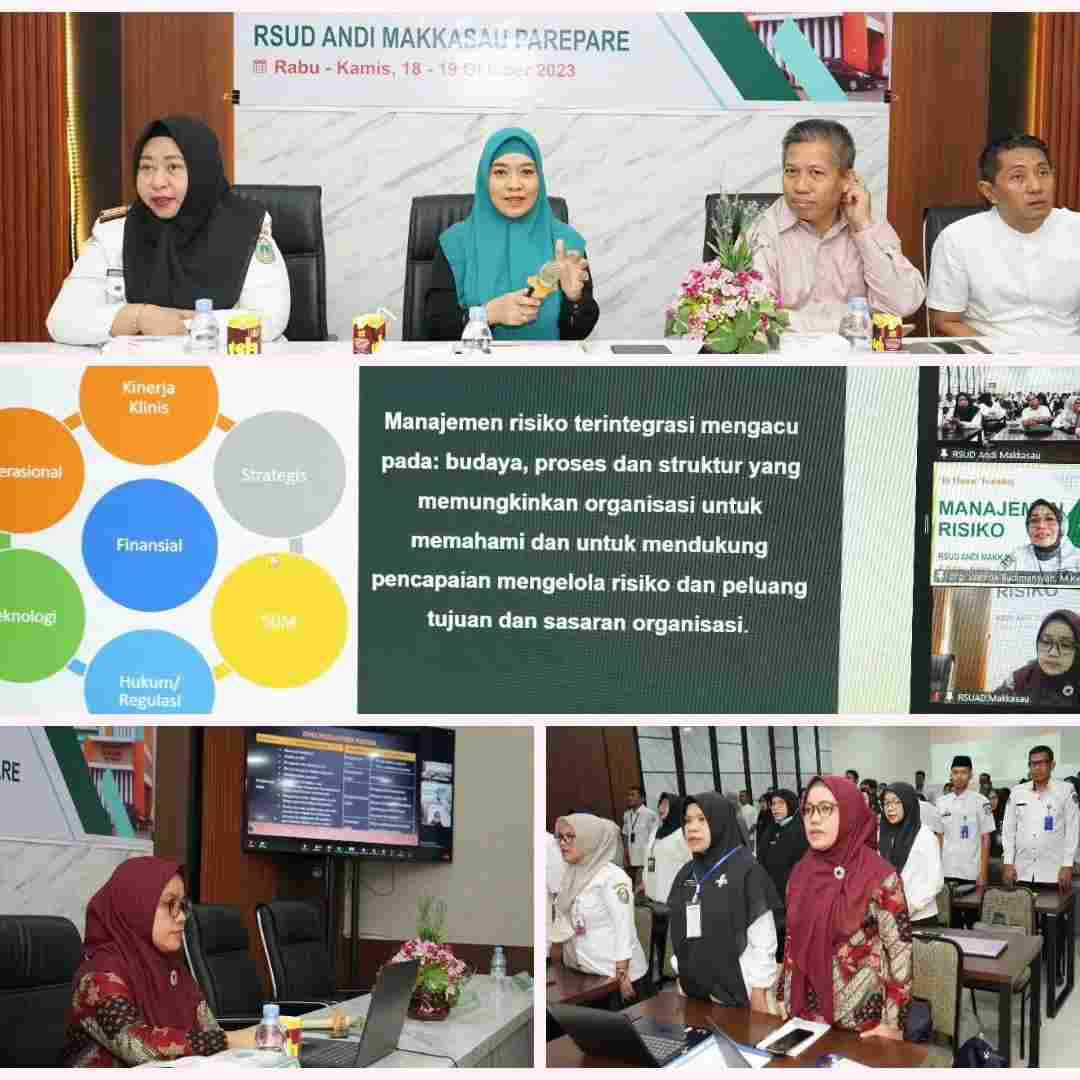 RSUD Andi Makkasau Tingkatkan SDM Jajaran Lewat Inhouse Training Manajemen Risiko