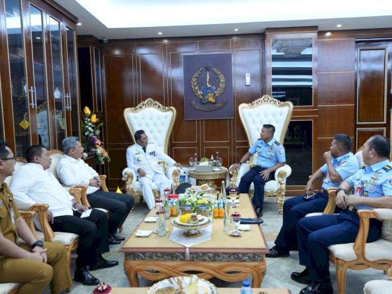 Perkuat Sinergi, Pangkoopsud II yang Baru Silaturrahmi dengan Pj Gubernur Bahtiar