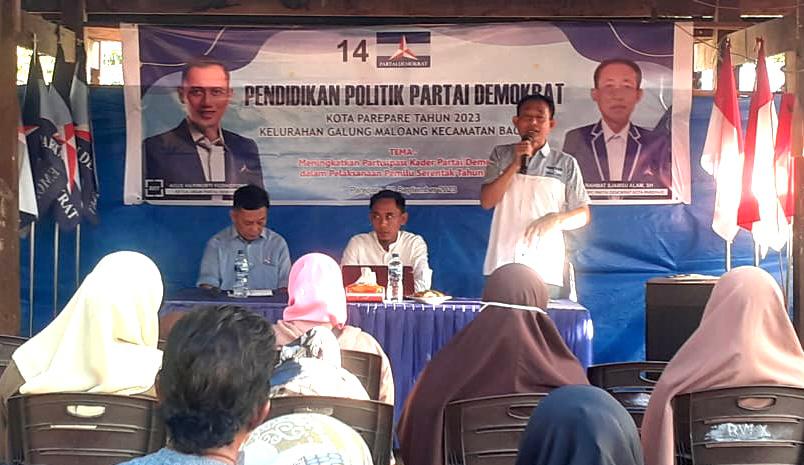 Pendidikan Politik Dipusatkan di Bacukiki, Demokrat Parepare Edukasi Masyarakat Tingkatkan Partisipasi Pemilih di Pemilu