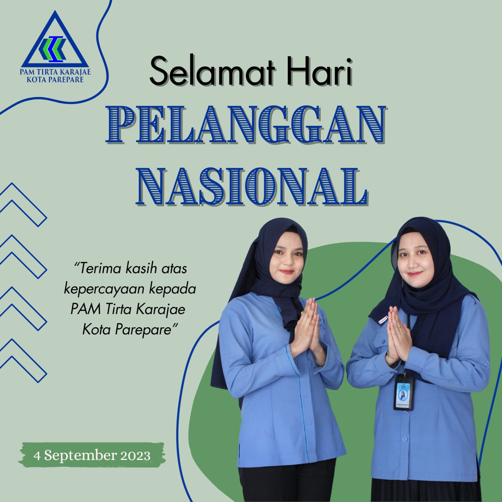 Hari Pelanggan Nasional, PAM Tirta Karajae Sampaikan Terima Kasih Atas Kepercayaan Masyarakat