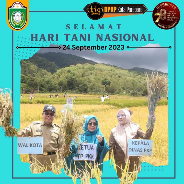 Pemkot Parepare Ucapkan Selamat Hari Tani Nasional 2023
