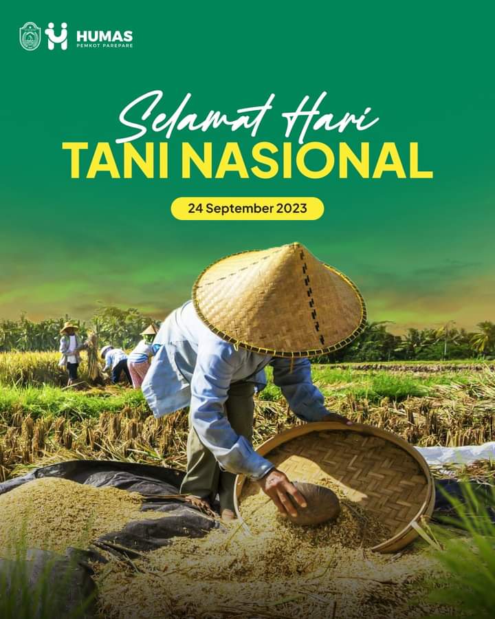 Selamat Hari Tani Nasional, Wali Kota Parepare Apresiasi Petani Pahlawan Pangan