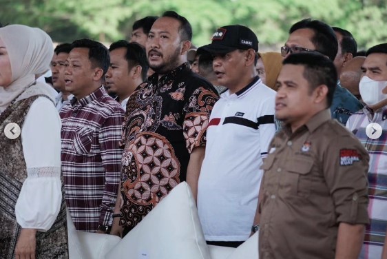 Bersama Camat dan Lurah se-Makassar, Ibrahim Chaidar Hadiri Deklarasi Pemilu Damai