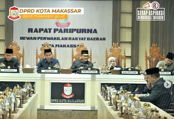 DPRD Makassar Gelar Paripurna Penandatanganan Nota Kesepakatan Rancangan KUA PPAS Perubahan APBD