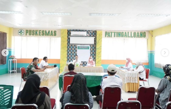 Buka Kegiatan Lintas Sektor di Puskesmas Pattingalloang, Sekcam Ujung Tanah Sekaligus Sosialisasikan Pakintaki Rong