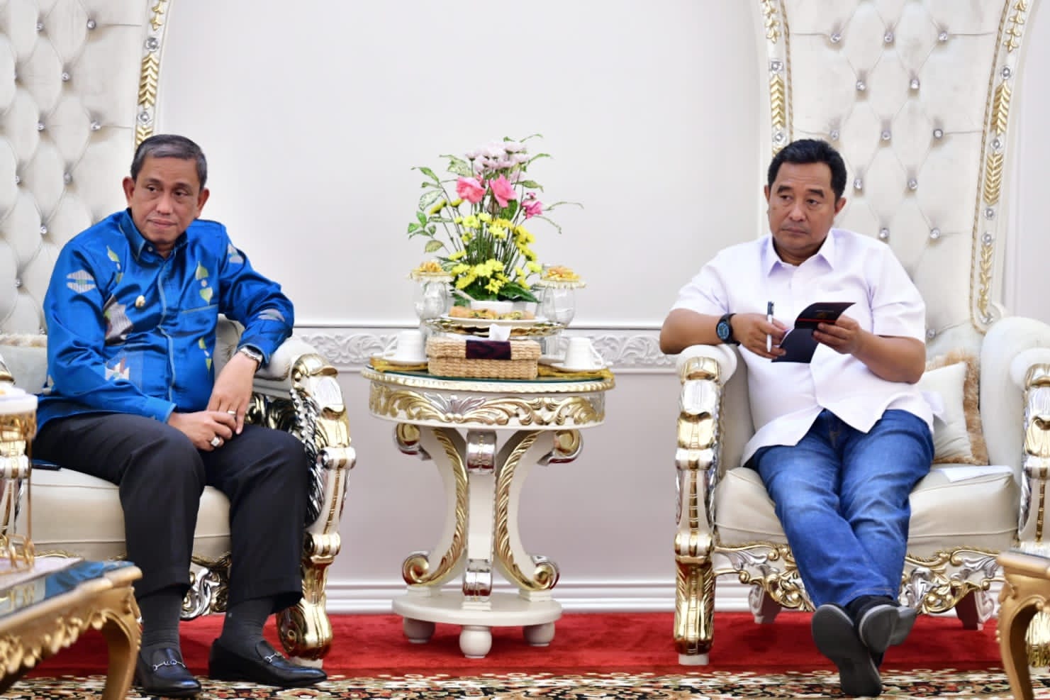 Bupati Wajo Temui Pj Gubernur Bahtiar, Bahas Lima Hal, Termasuk Optimalisasi Danau Tempe 