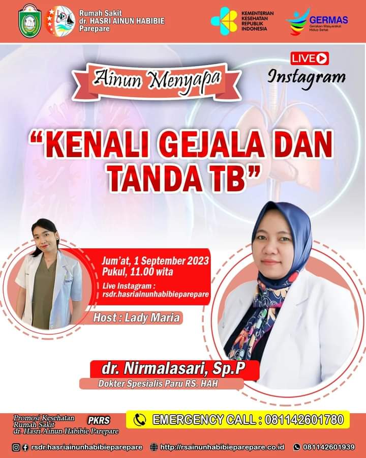 Kenali Gejala dan Tanda TB di "Ainun Menyapa" Bersama Dokter Spesialis Paru RS HAH