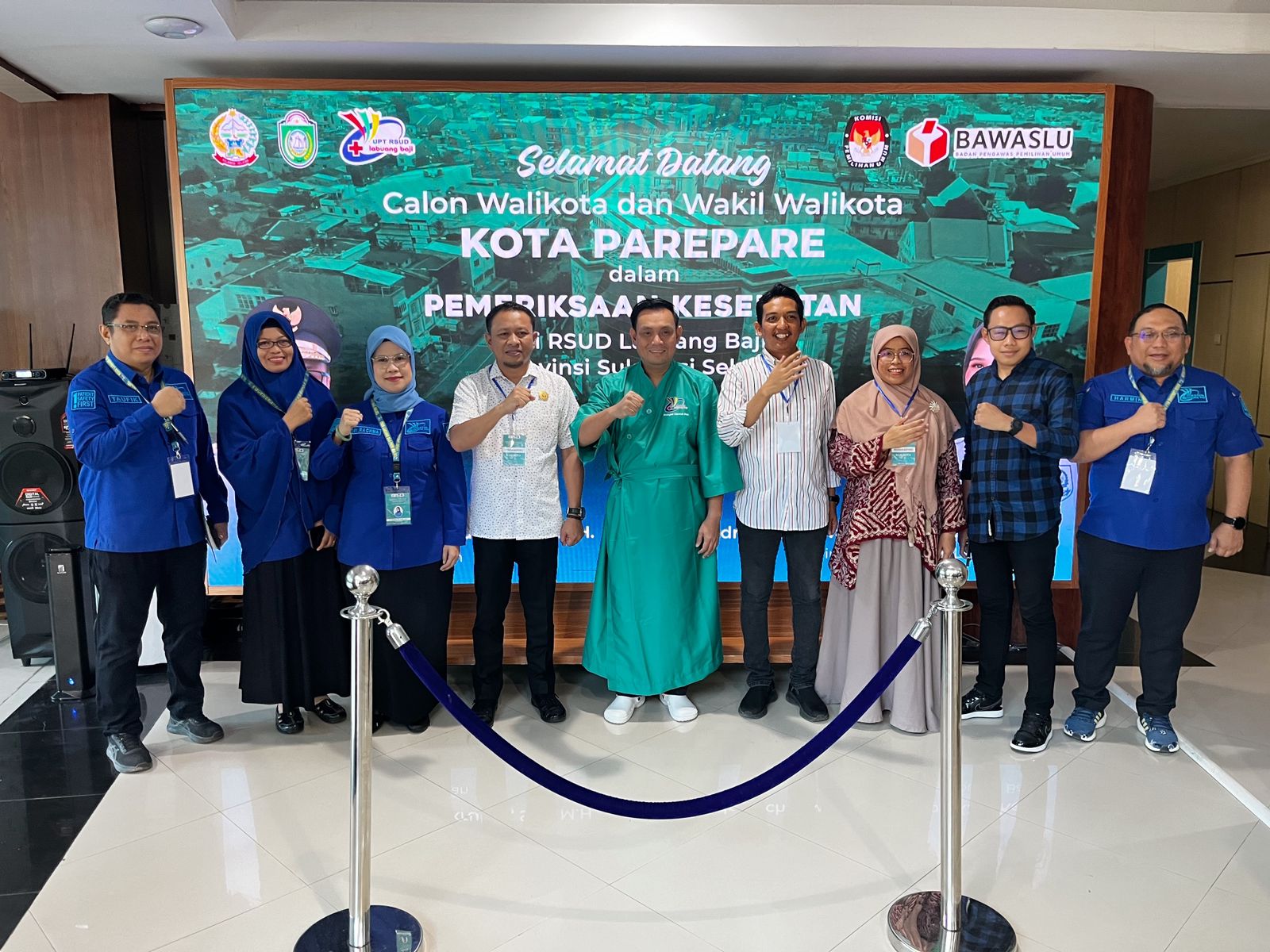 Pemeriksaan Kesehatan di RSUD Labuang Baji Lancar, Tasming-Hermanto Siap Lanjutkan Tahapan Pilkada