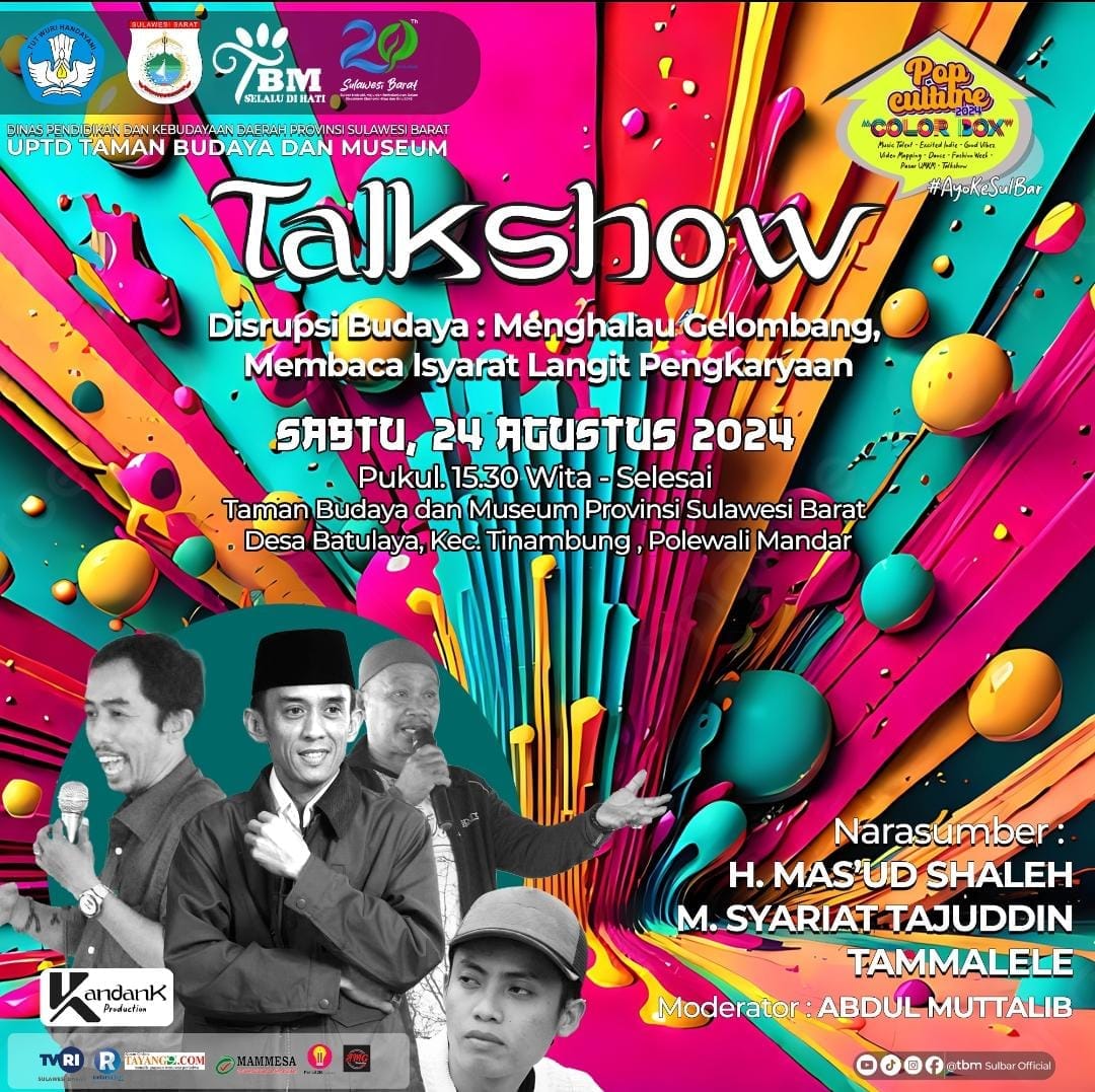 Disdikbud Sulbar Gelar Talkshow Disrupsi Budaya di Taman Budaya Desa Batulaya