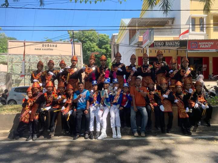 Disebut Keren dan Menyala, Drum Band Taruna Lokananta SMPN 9 Parepare di Lomba HUT Kemerdekaan