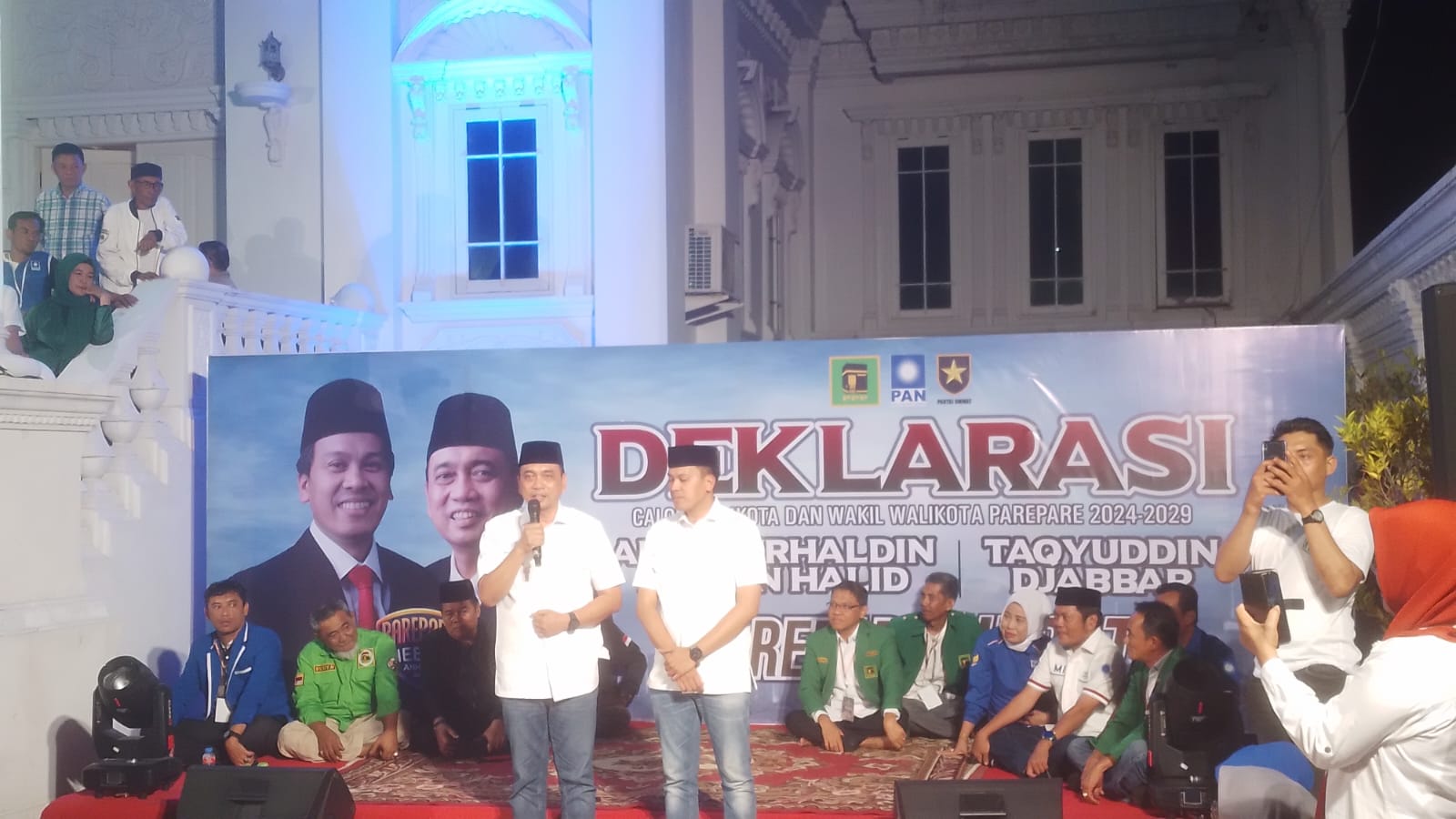 Musdalifah Pawe Bersama PAN Parepare Antar ANH-TQ Mendaftar di KPU