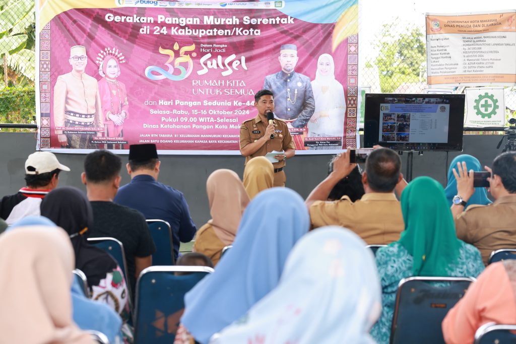 Gerakan Pangan Murah di Makassar, Pjs Wali Kota Arwin Azis Harap Stabilkan Harga dan Kendalikan Inflasi 