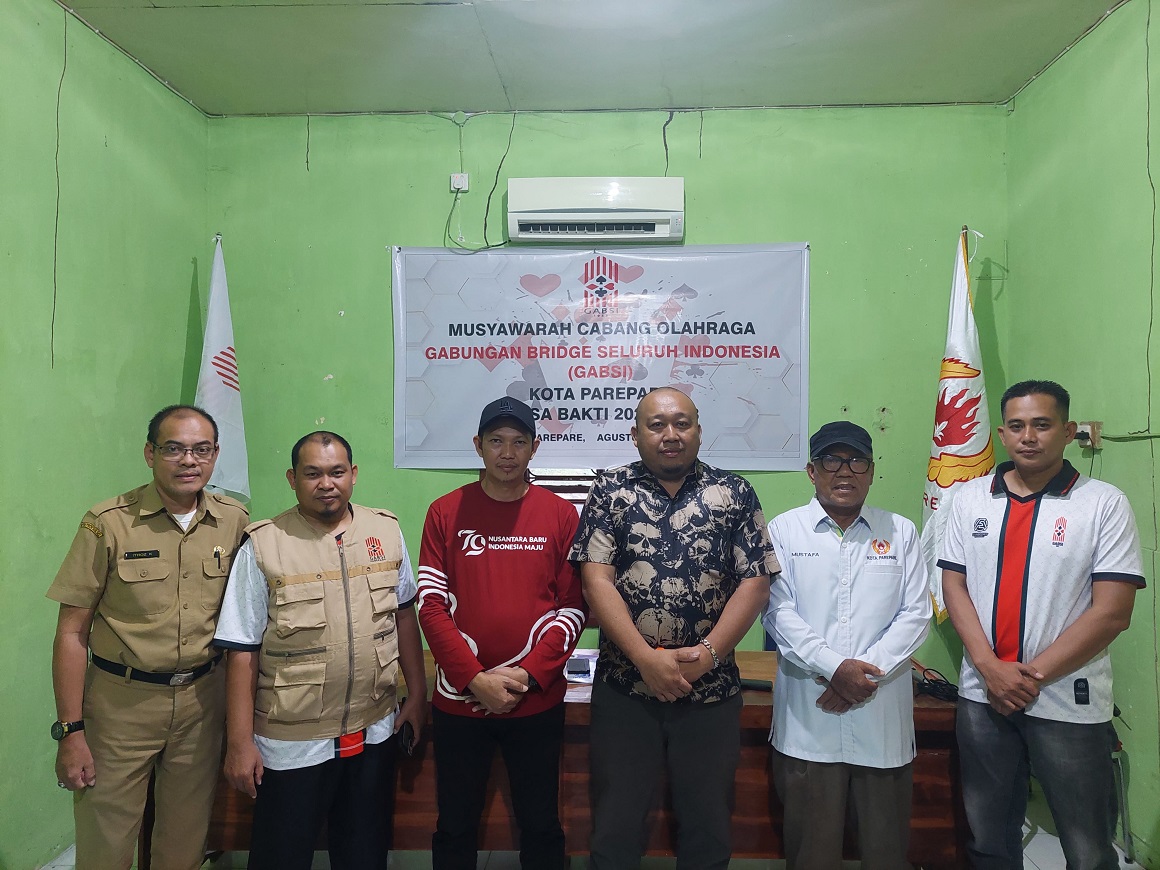 Terpilih Ketua GABSI, Yusuf Azis Siap Tingkatkan Prestasi Olahraga Bridge Parepare 