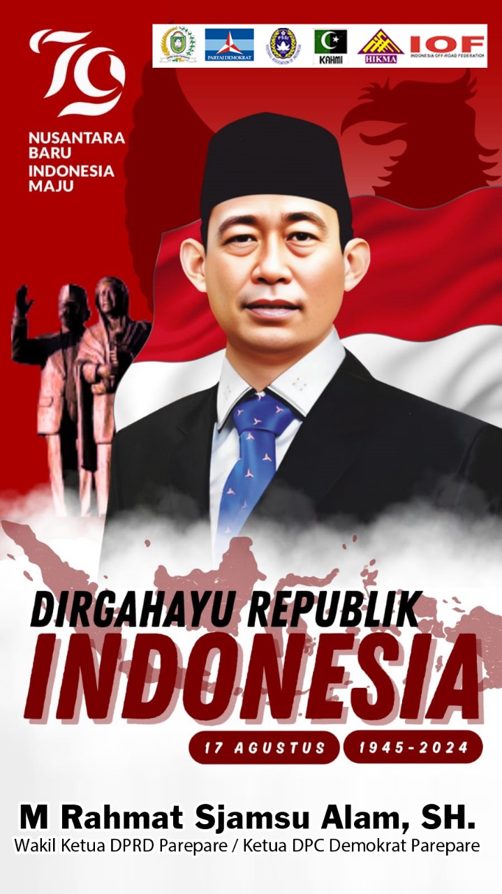  Wakil Ketua DPRD Parepare RSA Ucapkan Selamat HUT ke-79 Kemerdekaan