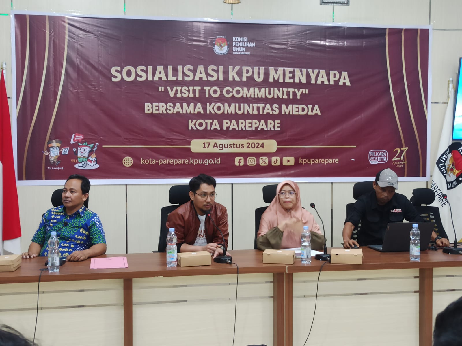 KPU Parepare Gelar Visit to Community Bersama Media Menuju Pilkada Jujur, Damai dan Bermartabat