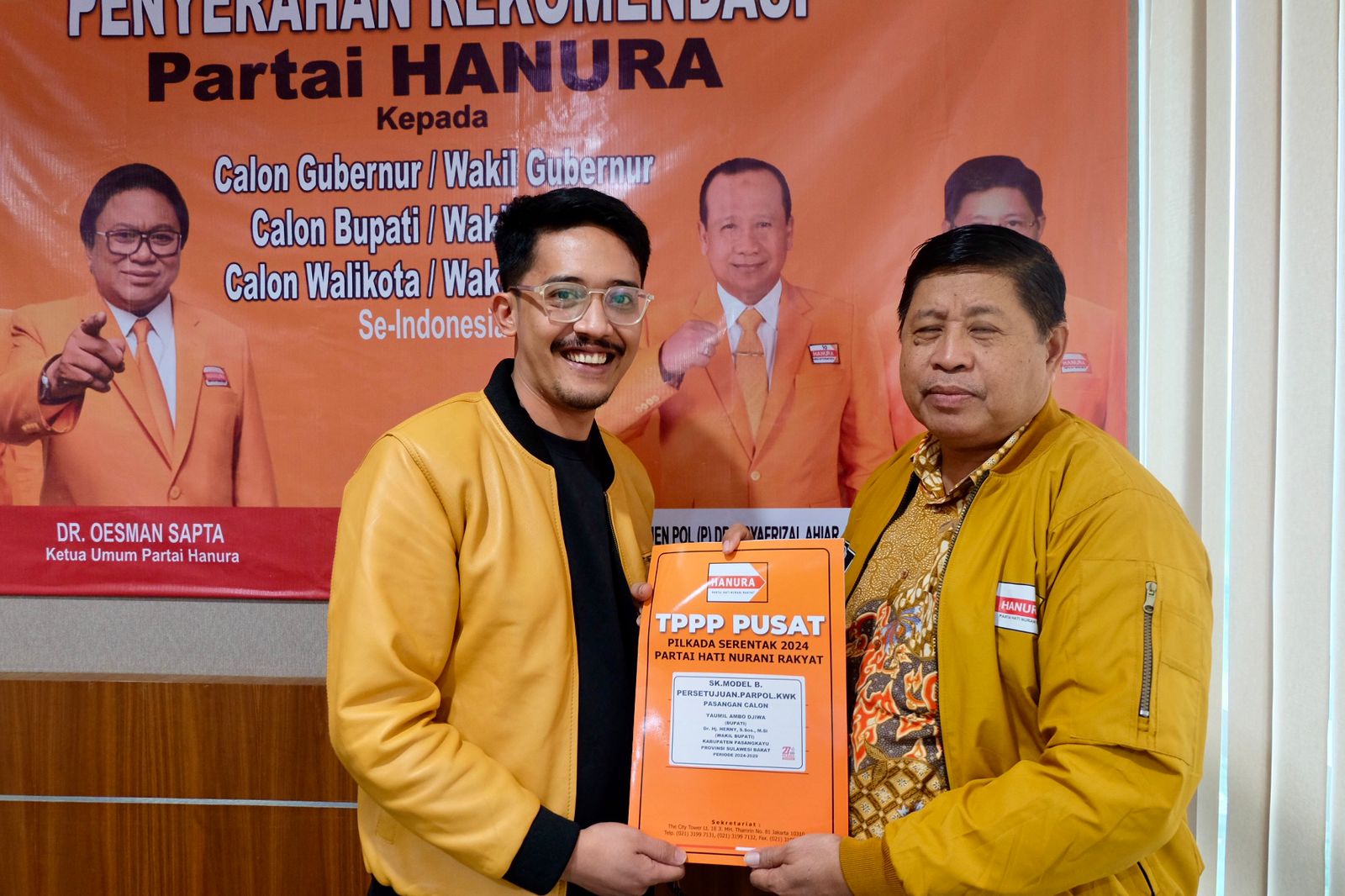 Hanura-PPP Lengkapi 10 Parpol Usung Yaumil-Herny di Pilkada Pasangkayu, Hampir Pasti Lawan Kotak Kosong