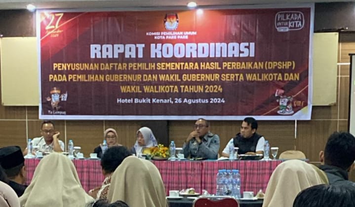 Hadirkan Narasumber Bawaslu, Lapas dan Eks Komisioner, KPU Parepare Rakor Persiapan Penyusunan DPSHP Pilkada 2024