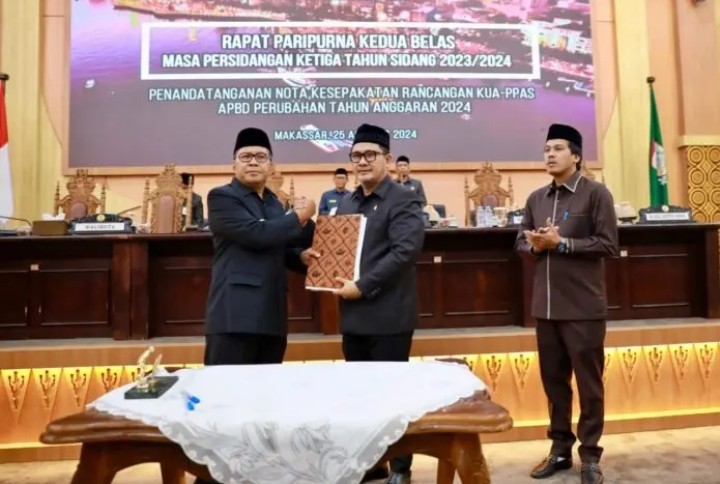 KUA-PPAS APBD Perubahan 2024 Disepakati Bersama DPRD dan Pemkot Makassar