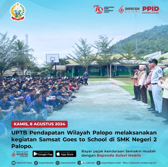 UPTB Pendapatan Wilayah Palopo Gelar Samsat Goes to School