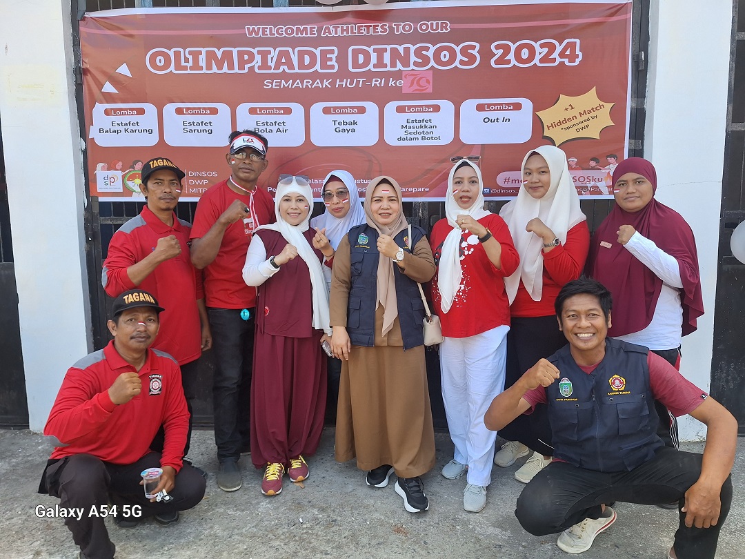 Seru Lomba Semarak HUT RI, KT Parepare Ikut Berkompetisi Olimpiade Dinsos