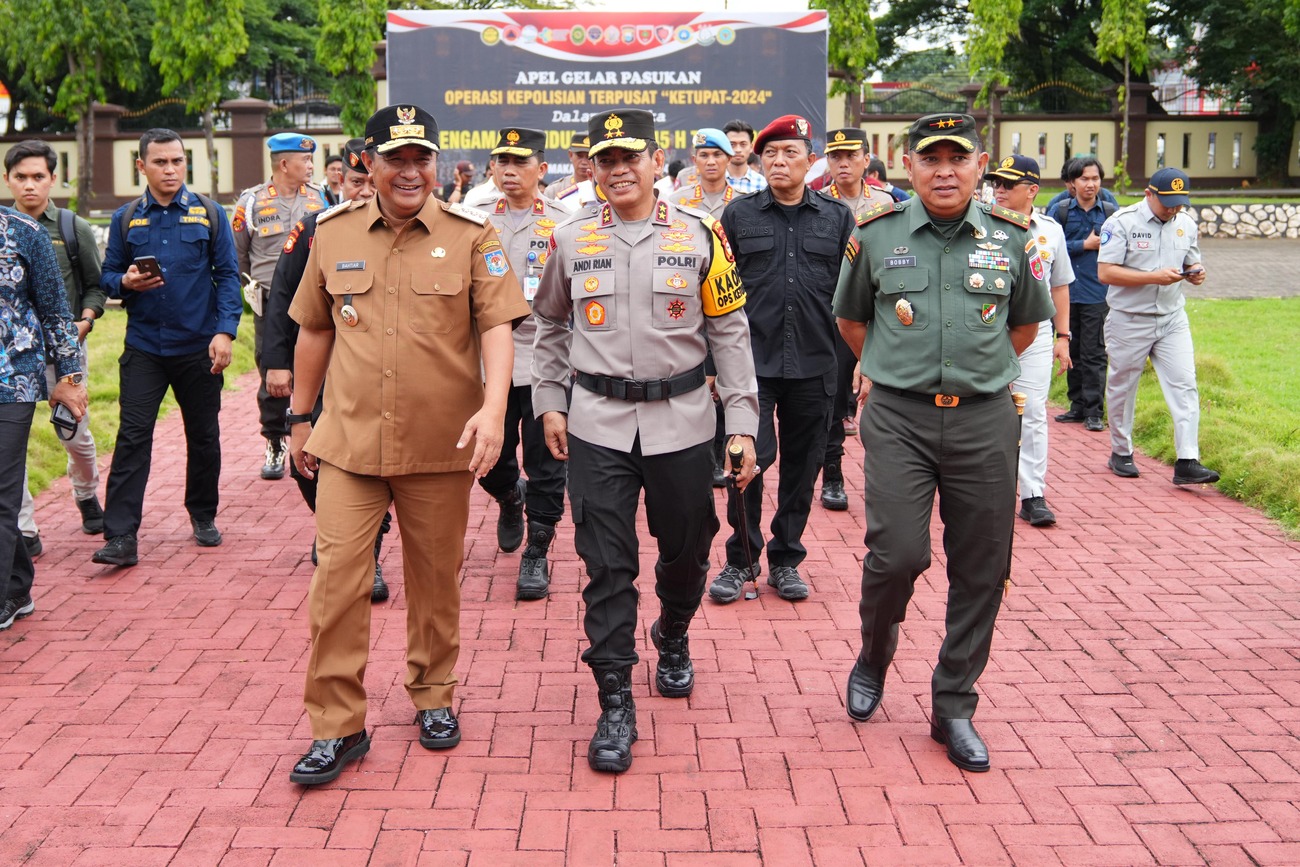 4.561 Personil Terlibat dalam Operasi Ketupat 2024, Pj Gubernur Bahtiar Ingatkan Petugas Jaga Kesehatan