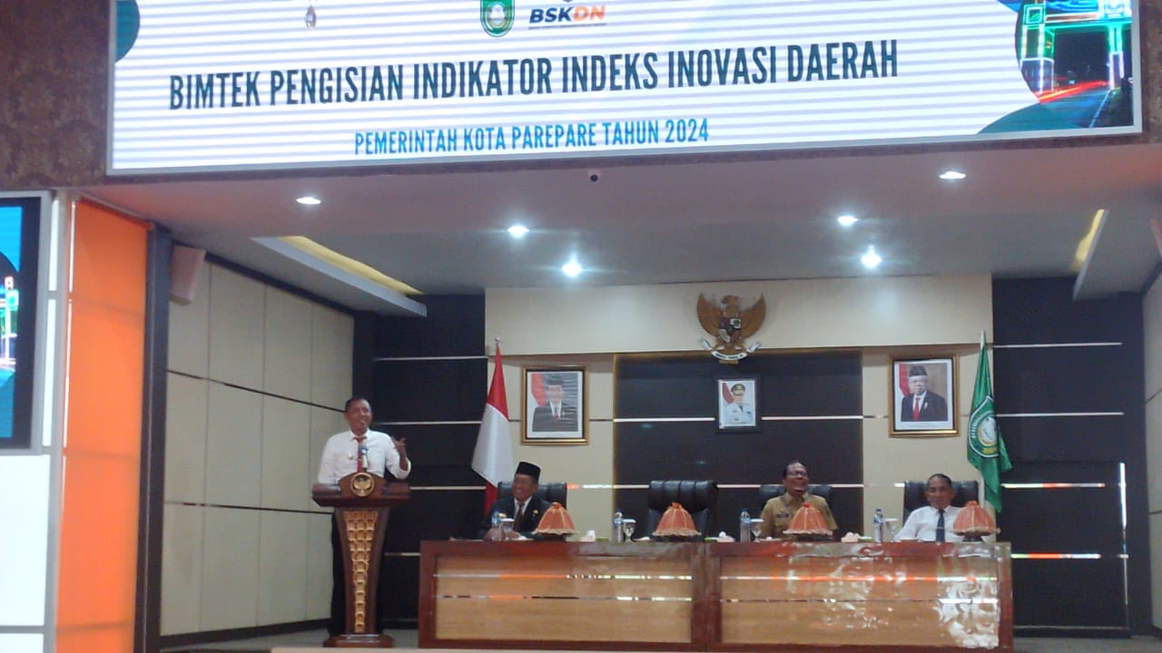 Pacu ASN Berinovasi, Pemkot Parepare Gelar Bimtek Pengisian Indikator Indeks Inovasi Hadirkan Narasumber dari BSKDN