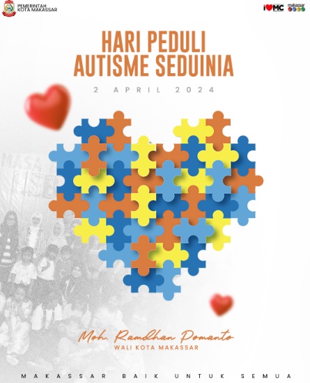Hari Peduli Autisme Sedunia, Pemkot Makassar Ajak Hargai Perbedaan