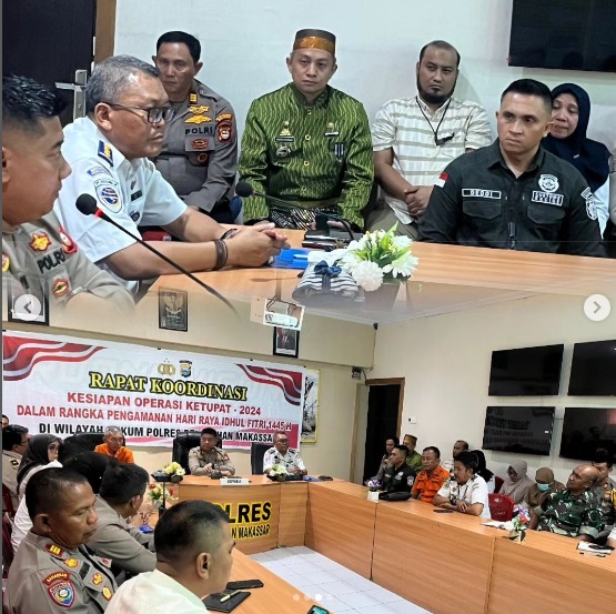 Camat Ujung Tanah Hadiri Rakor Kesiapan Operasi Ketupat Tahun 2024
