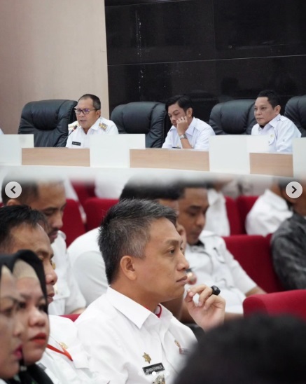 Camat Bersama Lurah se-Kecamatan Ujung Tanah Hadiri Rakor Persiapan Idul Fitri