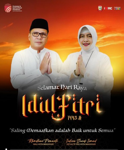 Atas Nama Pribadi, Keluarga dan Pemkot Makassar, Danny Pomanto Ucapkan Selamat Idul Fitri 1445 H