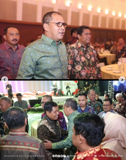 Peringatan Hari OTDA XXVIII Berlangsung Sukses, Wali Kota Makassar Ucapkan Selamat ke Wali Kota Surabaya