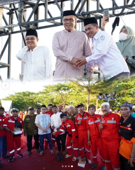 Sekcam Ujung Tanah Hadiri Buka Puasa Bersama dengan Satgas Kebersihan