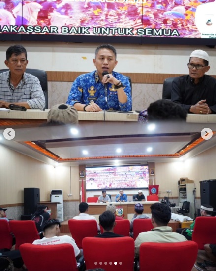 Camat Ujung Tanah Rakor Bersama Petugas Kebersihan