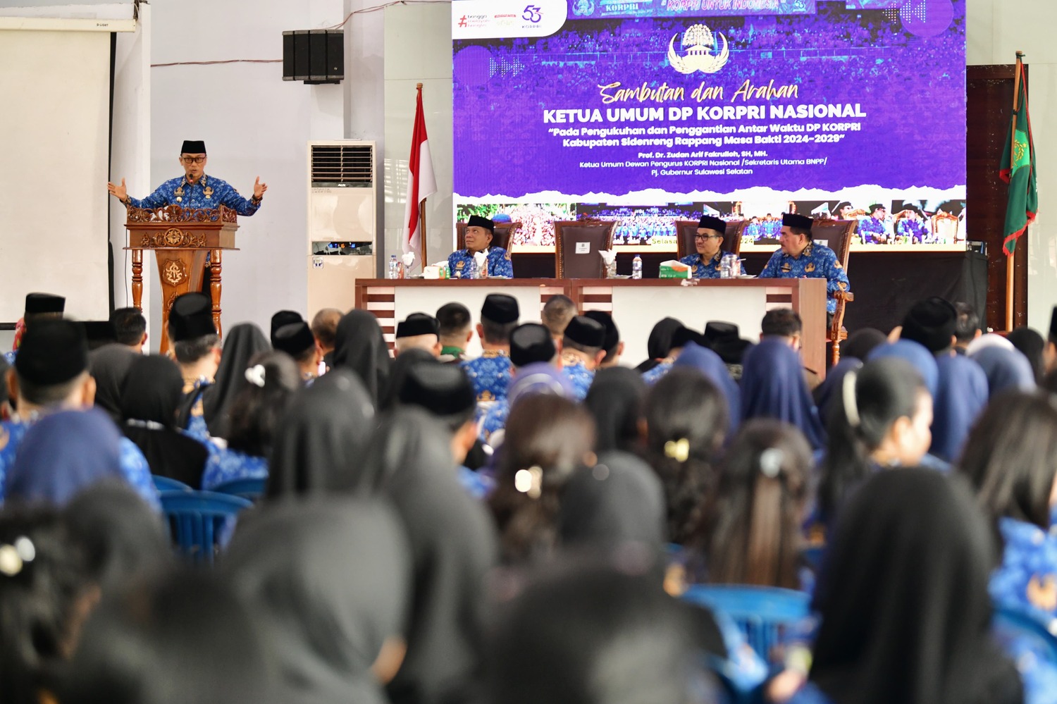 Pj Gubernur Prof Zudan Apresiasi Prestasi KORPRI Sidrap, Harap Jaga Sistem Karier ASN