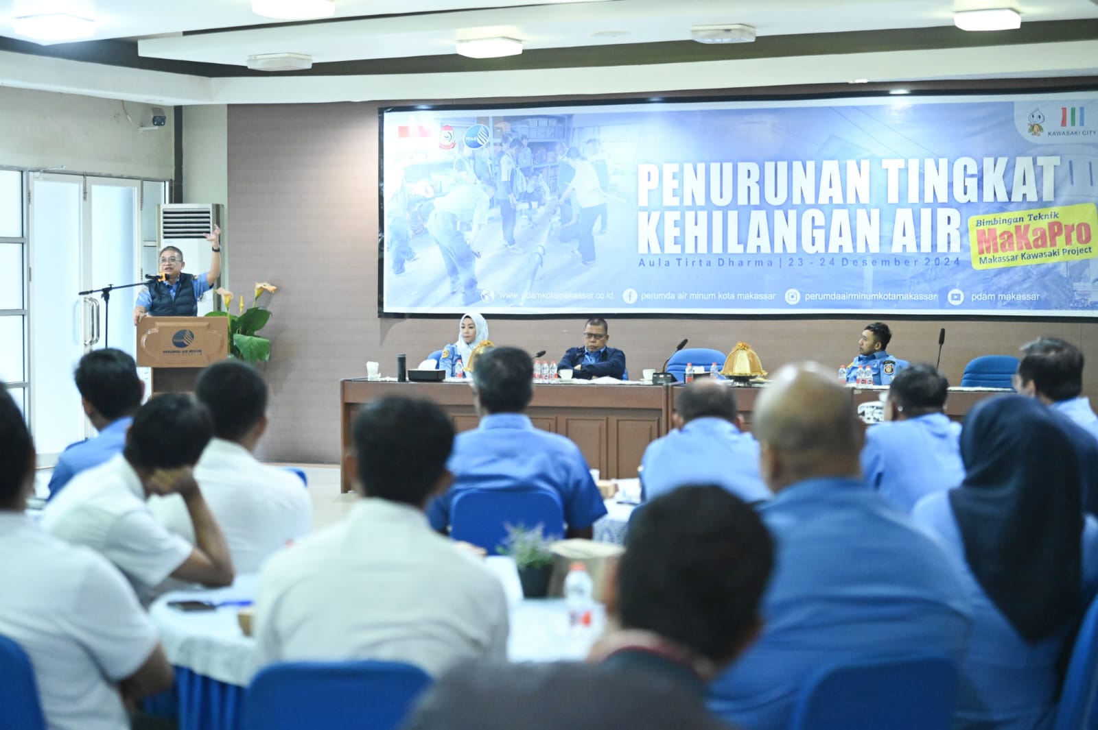 Kerja Sama Kota Kawasaki Jepang, PDAM Makassar Gelar Bimtek Terkait Penurunan Tingkat Kehilangan Air