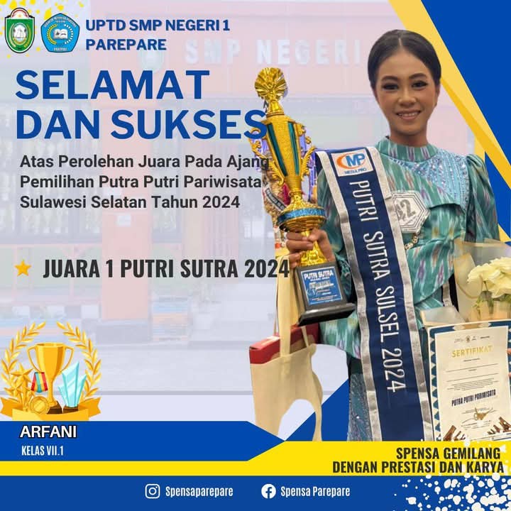 Kado Akhir 2024, SMPN 1 Parepare Panen Prestasi dan Giatkan Pengembangan Religiuitas