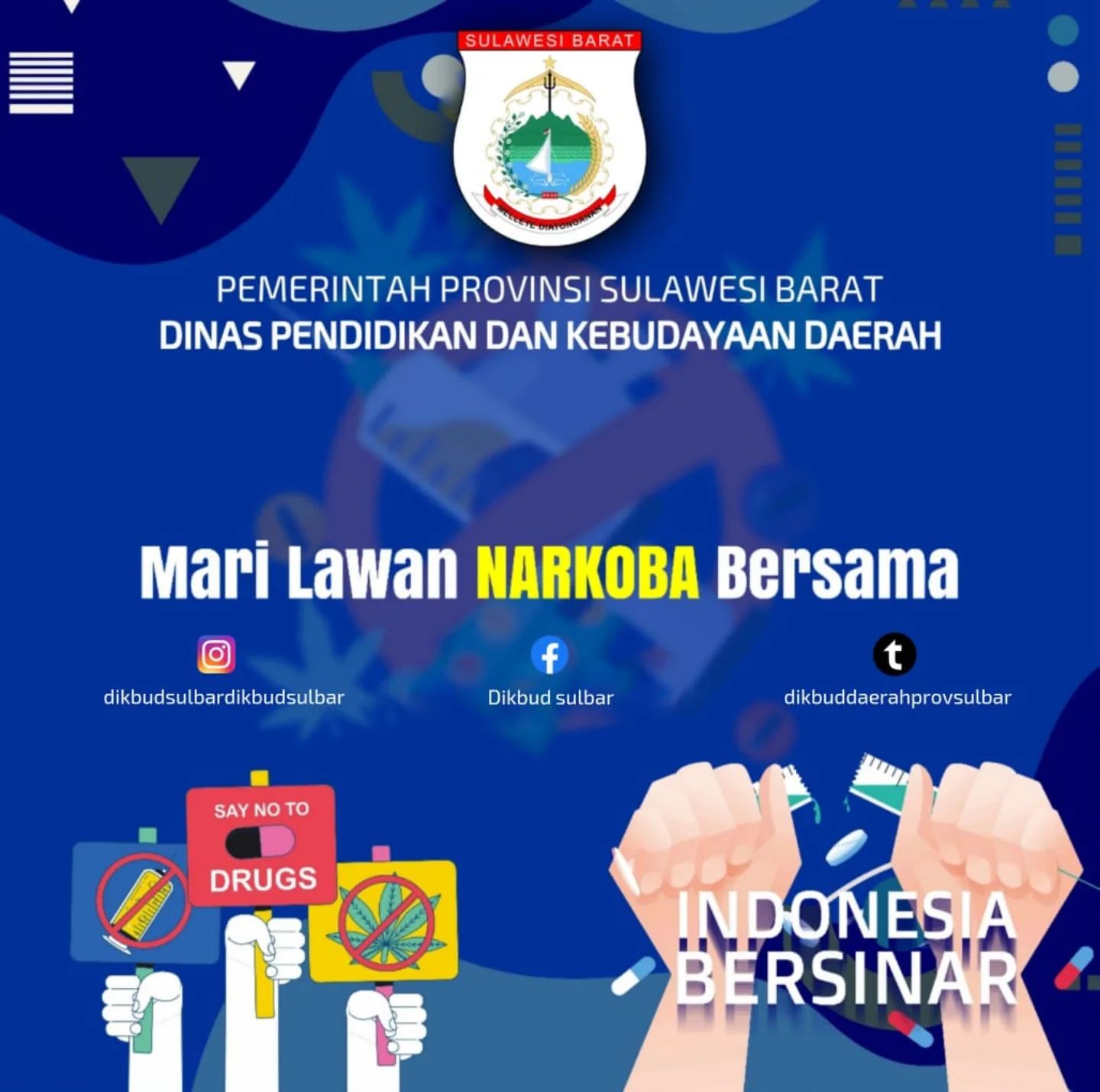Dinas Dikbud Sulbar Ajak Bersama Melawan Narkoba