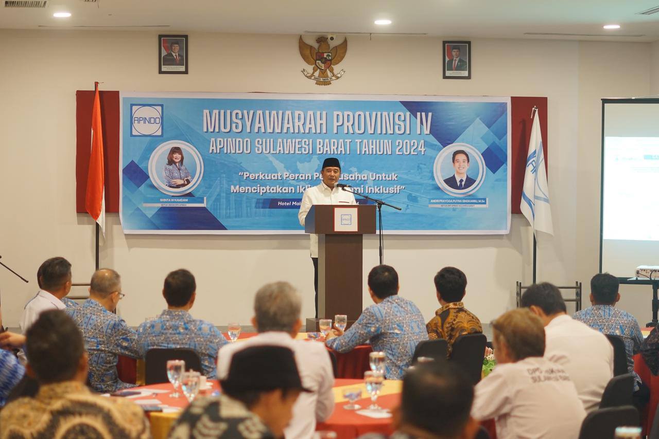 Musyawarah IV Apindo Sulbar, Pj Gubernur Harap Banyak Anak Muda Jadi Pengusaha