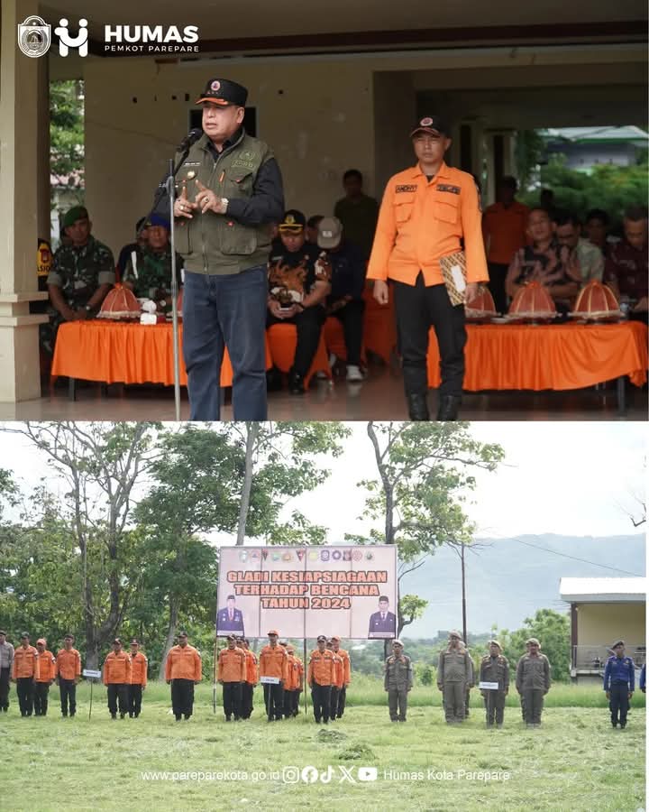Pimpin Apel Siaga Bencana, Pj Wali Kota Parepare Ingatkan Kesiapsiagaan Hadapi Bencana Butuh Dukungan Masyarakat