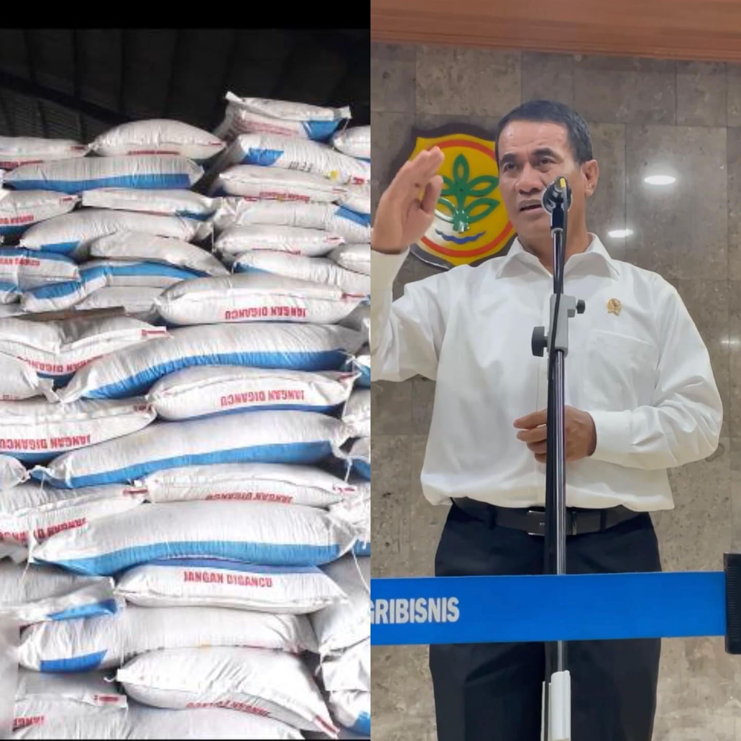 Mentan Pastikan Stok Pangan Aman Jelang Nataru