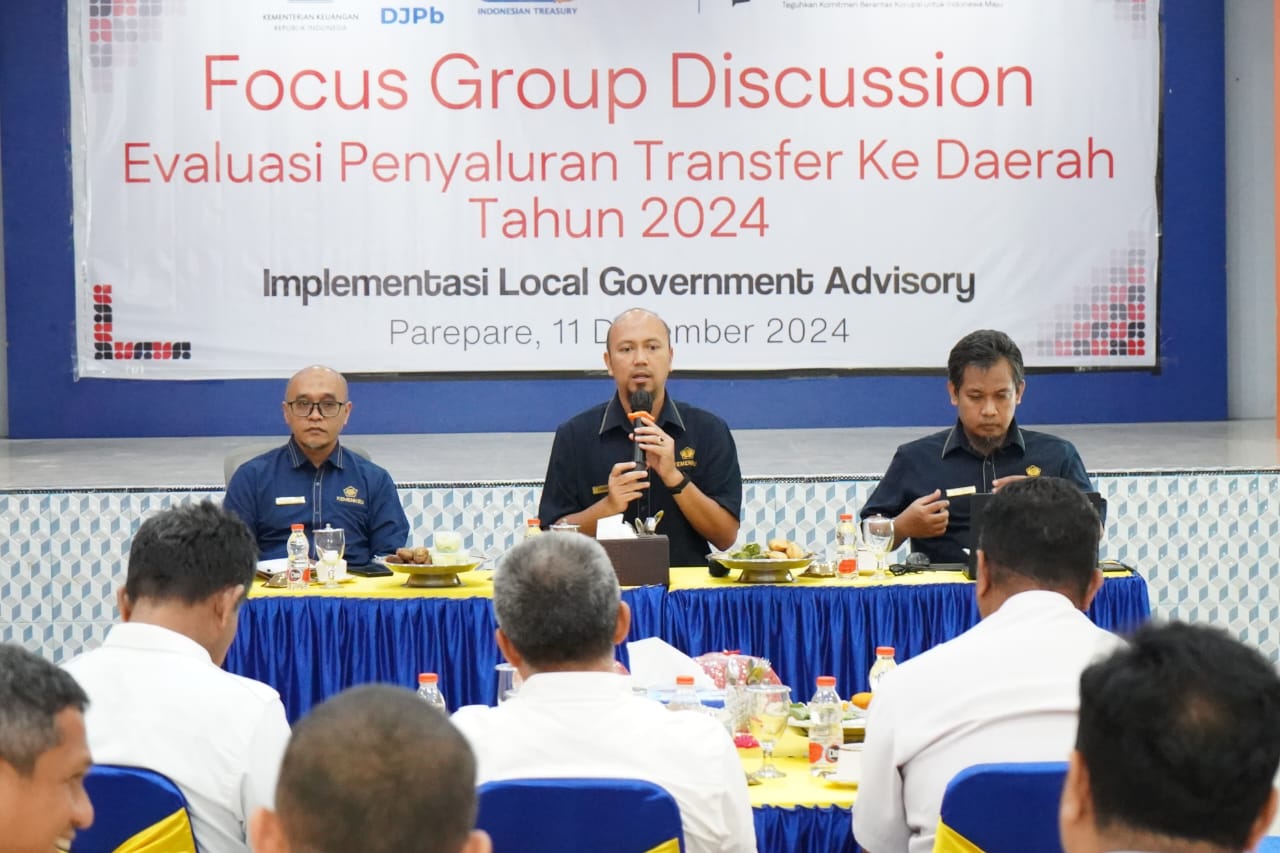 FGD Penyaluran TKD Akhir Tahun 2024, KPPN Parepare Kerja Sama Lebih Intens dengan Pemda se-Ajatappareng
