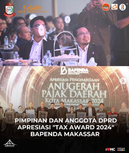 Pimpinan DPRD Anwar Faruq Apresiasi Tax Award 2024 Bapenda Makassar
