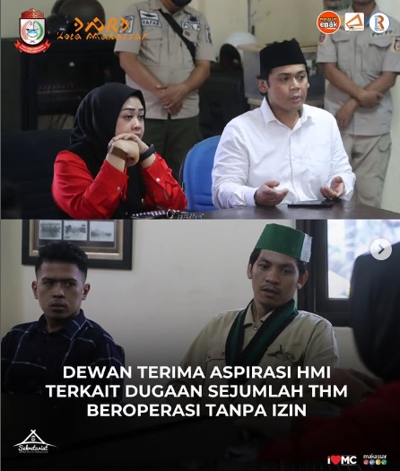 HMI Laporkan THM Ilegal Beroperasi di Makassar, DPRD Siap Tindaklanjuti